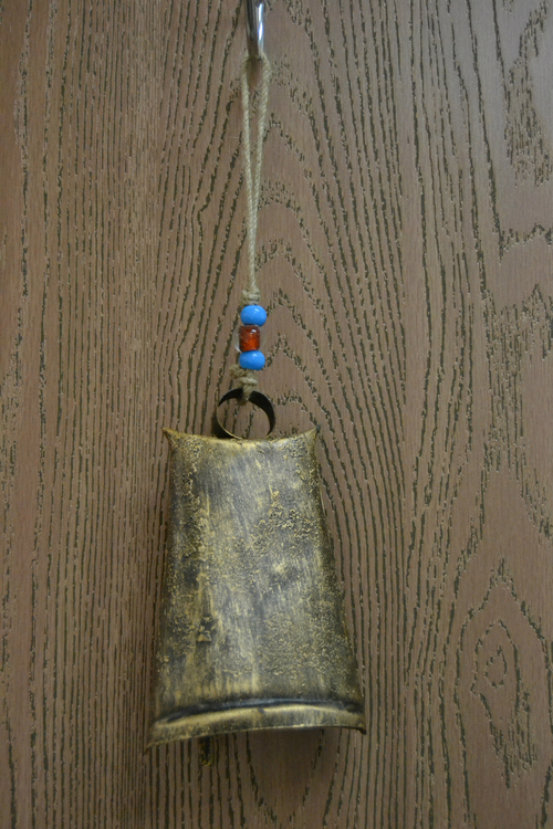 Handmade Iron Rusty Metal Bell 8"