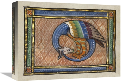 Global Gallery GCS-454758-1216-142 12 x 16 in. A Dragon-like Snake Art