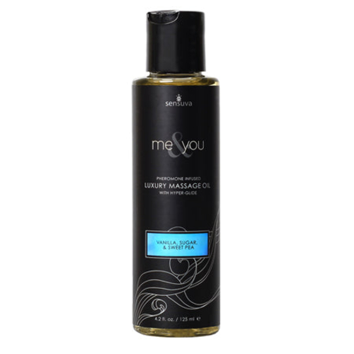Sensuva Me & You Pheromone-Infused Luxury Massage Oil Vanilla, Sugar,