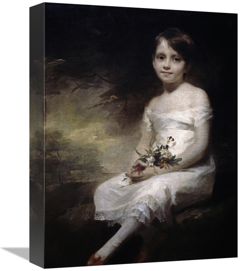 Global Gallery GCS-279510-16-142 16 in. Young Girl with Flowers Art Pr