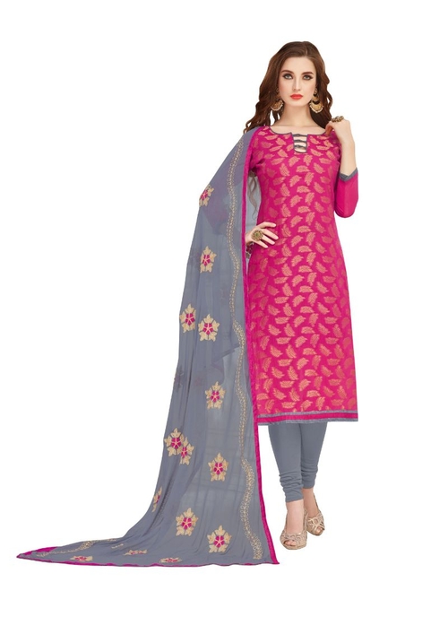 Generic Women's Banarasi Jacquard Salwar Material