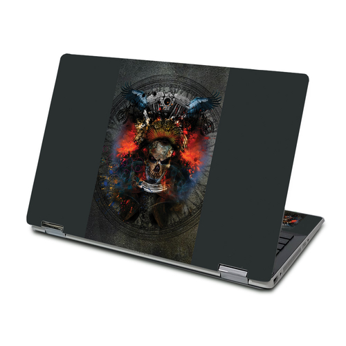 MightySkins HPPX360155-Grunge Skull Skin for HP Pavilion x360 15 in. 2