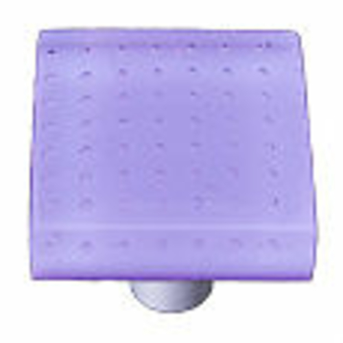 Hot Knobs HK1210-KA Bubbles Neo-Lavender Square Glass Cabinet Knob - A