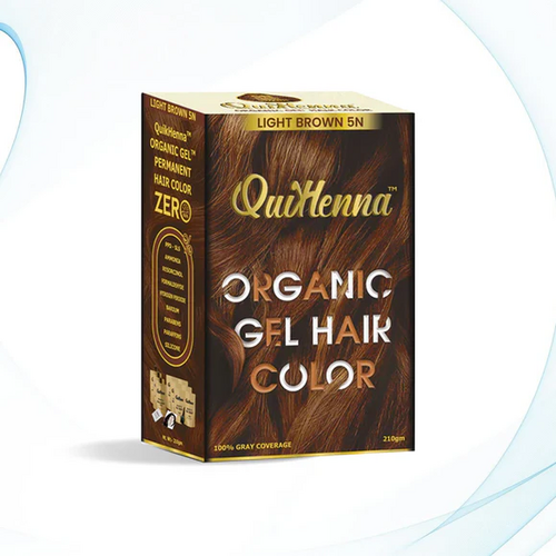 Organic Gel Hair Color 210 Gm - 5N LIGHT BROWN