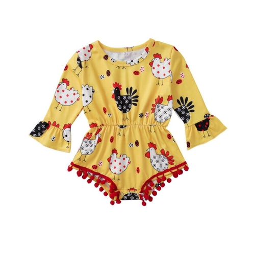 Autumn Thanksgiving Baby Girl Tassles Bodysuit