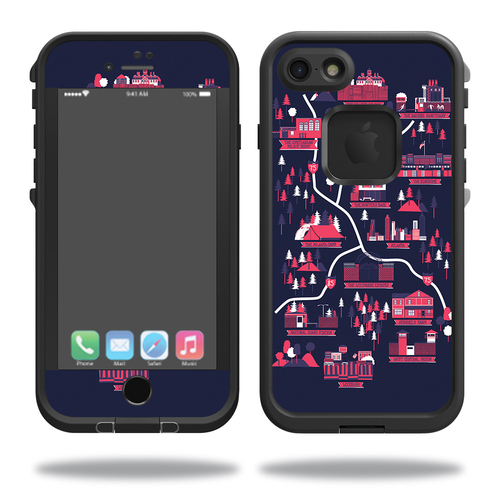 MightySkins LIFIP7-Zombie Apocalypse Map Skin for Lifeproof iPhone SE 