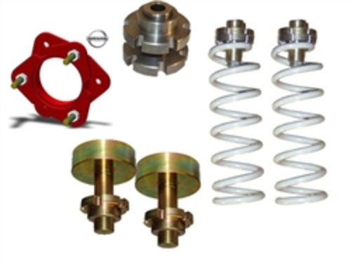 AirBagIt LEV-COI-BARE-4B Leveling Kits Billet Adjuster Pairs 4 x 3.87 