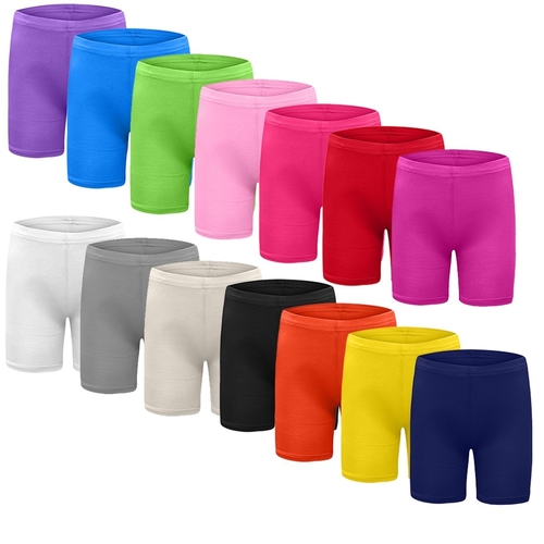 Girls Clothes Solid Bow Safety Bike Pants Long