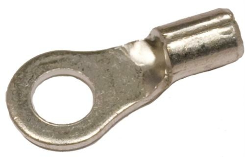 Non-Insulated Ring Terminals - 8Awg Wire, 0.3 1 In. Stud, Pack