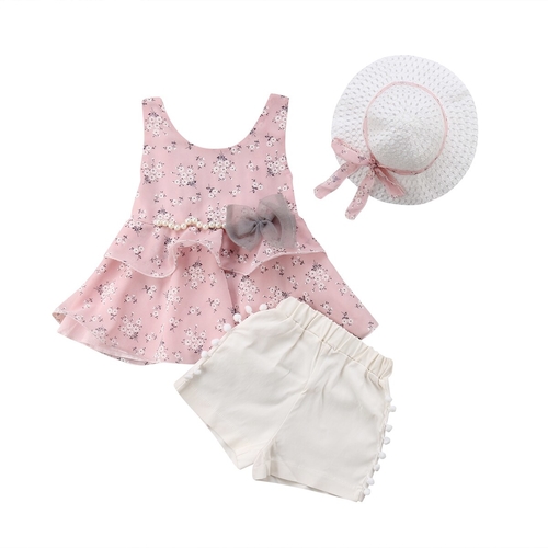 2018 Princess Cute Summer Holiday Clothes Sets