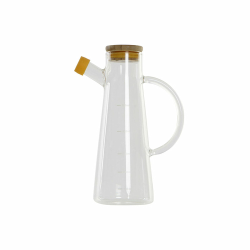 Cruet DKD Home Decor Transparent Wood Crystal Plastic 500 ml