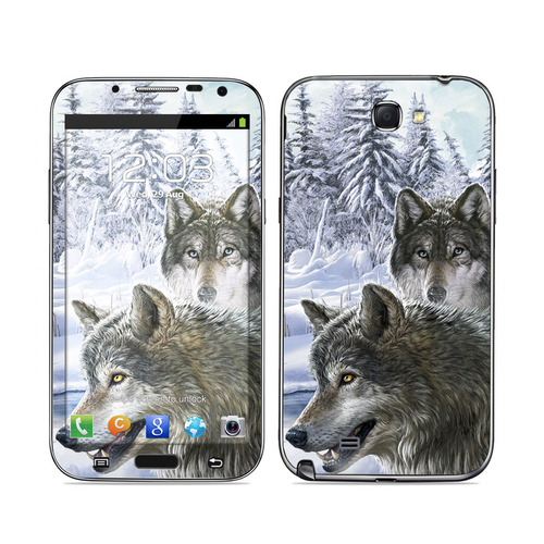 DecalGirl SGN2-SNWWLVS Samsung Galaxy Note II Skin - Snow Wolves