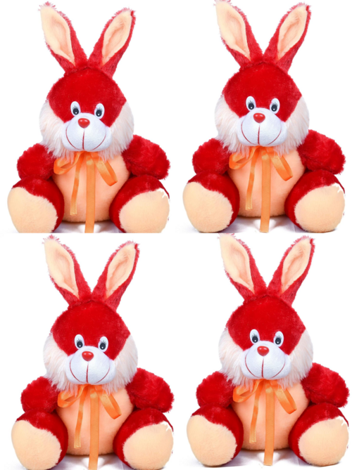Bunny Soft Toy Red Teddy bear