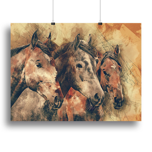 Horse Painting Canvas Print or Poster