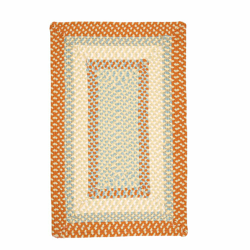 Colonial Mills Rug MG29R096X096R Montego - Tangerine 8 ft. square Brai