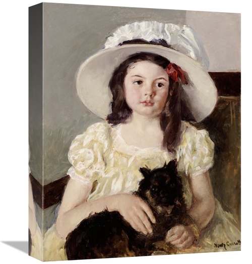 Global Gallery GCS-267829-16-142 16 in. Francoise Holding a Little Bla