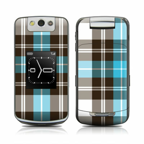 DecalGirl BBPF-PLAID-TUR BlackBerry Pearl Flip Skin - Turquoise Plaid