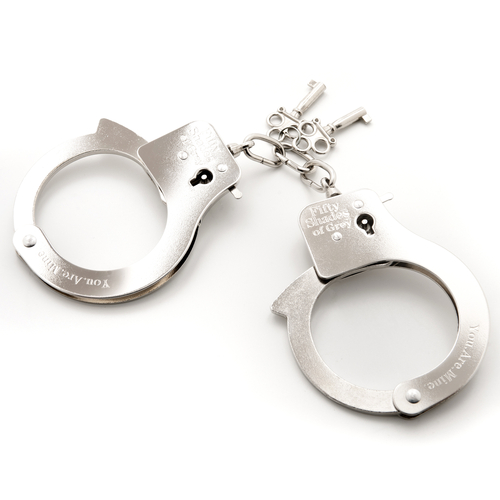 Fifty Shades of Grey You Are Mine Metal   Handcuffs