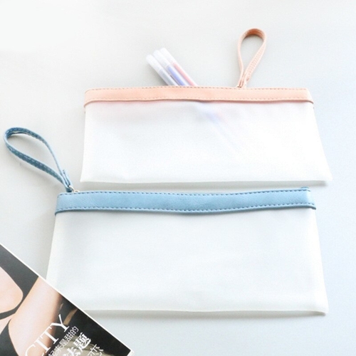 Cute Simple Transparent Pencil Case School