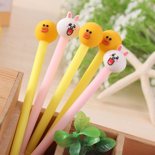 2 Pcs Creative Rabbit Duckling neutral Pens & Gel
