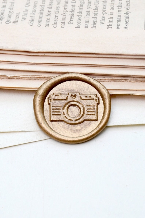 Love Camera Wax Seal Stamp /Photographer Wax seal Stamp kit