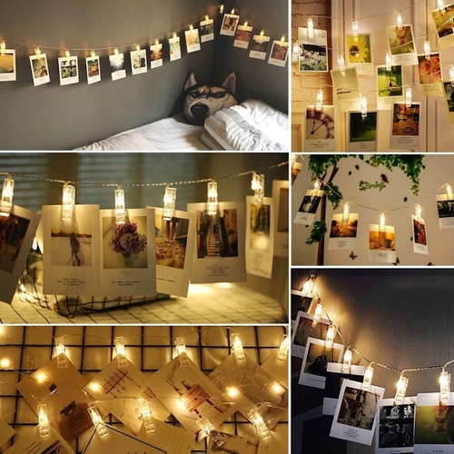 Photo Clip Led String Lights Perfect for Photo Hanging Birthdays