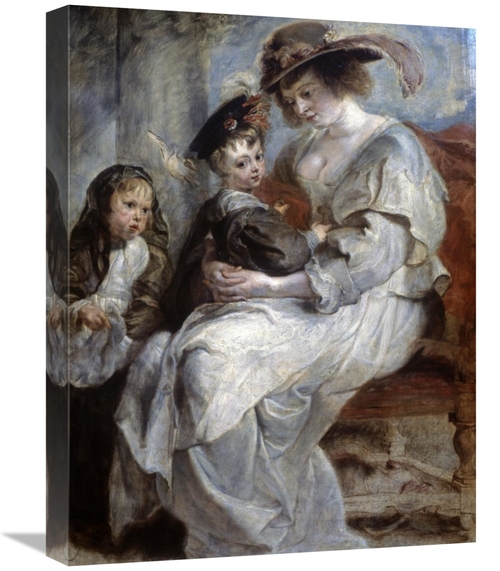 Global Gallery GCS-279912-22-142 22 in. Helena Fourment & Children Art