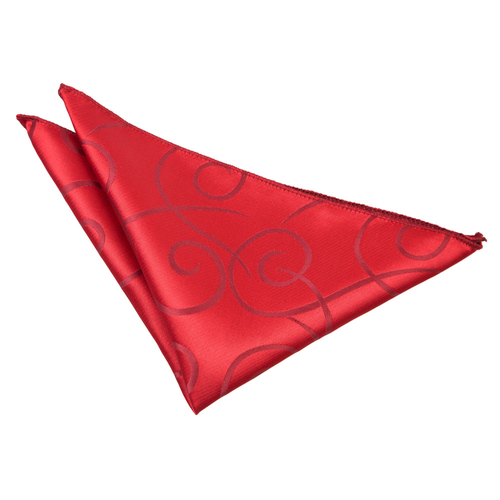 Scroll Handkerchief - Burgundy