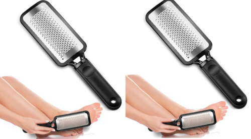 Leg, Heel & Foot Scrubber for Dead Skin - Very Sharp & Big Pack of 2
