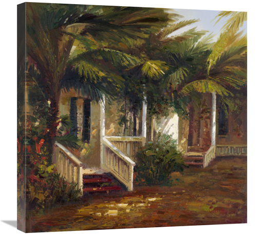 Global Gallery GCS-131164-2424-142 24 x 24 in. La Casa Sotto Le Palme 