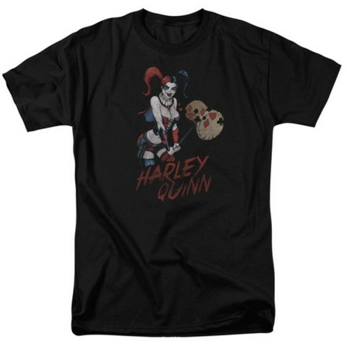 Trevco Jla-Harley Hammer Short Sleeve Adult 18-1 Tee- Black - 2X