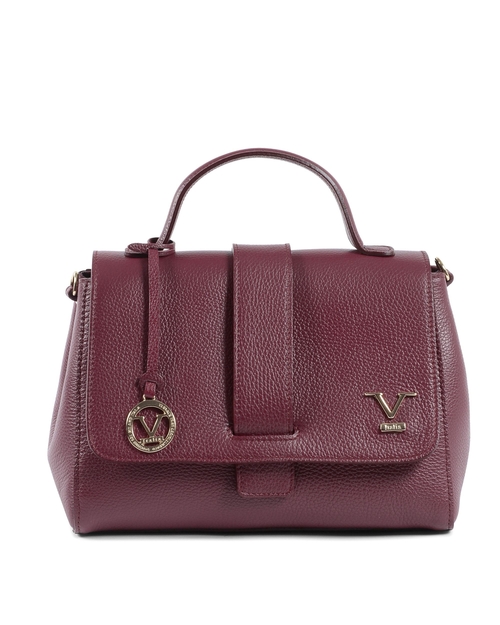 V Italia Womens Handbag Bordeaux BC10280 52 DOLLARO BORDEAUX