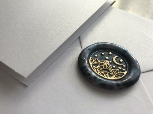 Starry sky Wax seal Moon wax seal kit