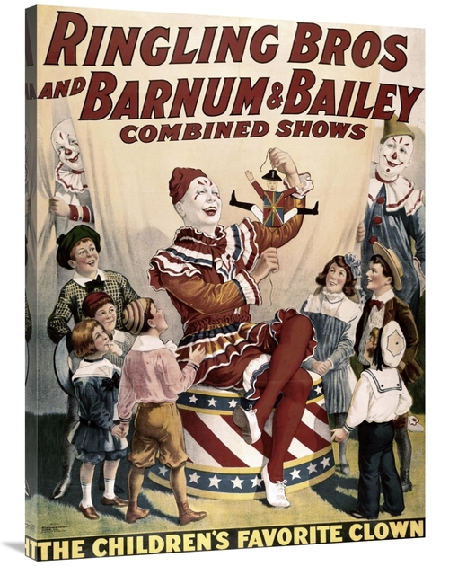 Global Gallery GCS-280674-40-142 40 in. Barnum & Bailey - Childrens Fa