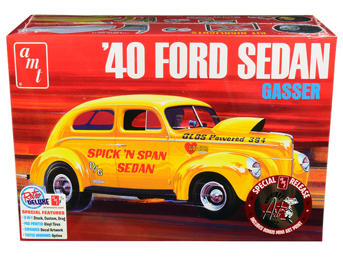 Skill 2 Model Kit 1940 Ford Sedan Gasser \Original Art Series\" 3 in 1