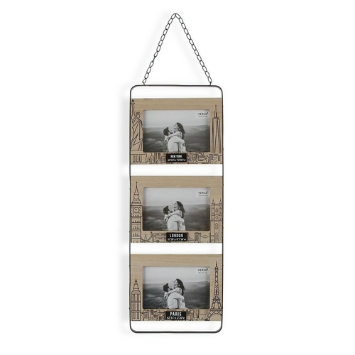 Photo frame Versa Wood 1 x 19,5 x 35,5 cm Pendant