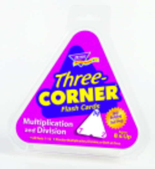 Trend Enterprises Three-Corner Multiplication And Division Flash Cards