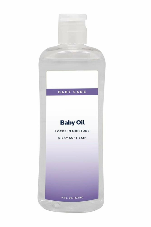 Baby Oil. 12 bottles of Pure mineral oil 16 oz. Moisturizing oil for