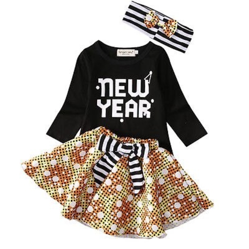 Toddler Kids Baby Girls Clothes T shirt+Tutu Skirt