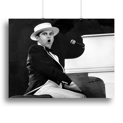 Elton John at Wembley 1984 Canvas Print or Poster