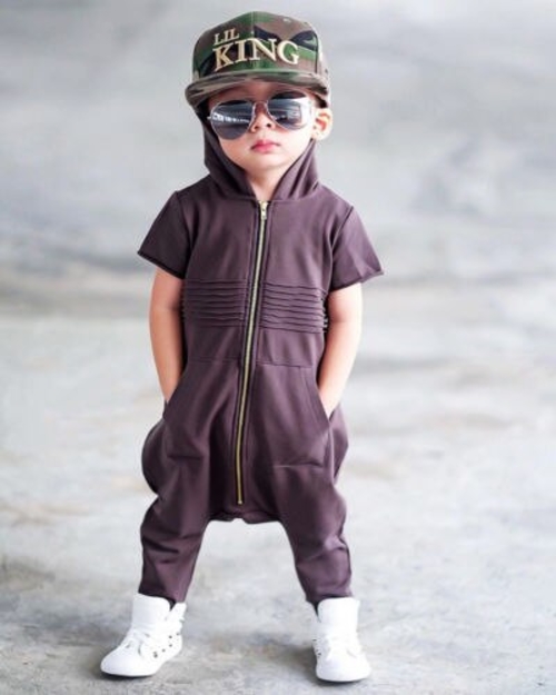 Fashion Newborn Toddler Baby Boy Hooded Zipper