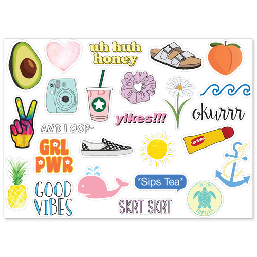 MightySkins D-VSGO25-2 Nature Lover Cute Stickers for Water Bottles & 