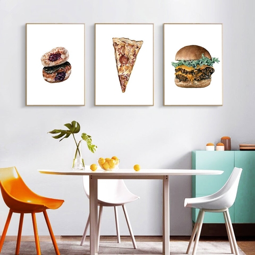 Nordic Food Farmhouse Decor Pizza Poster
