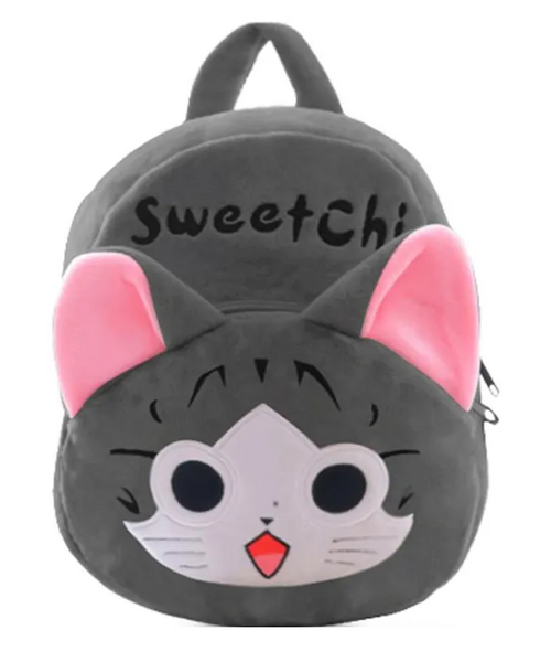 Grey Sweetchi Design Character Kids School Backpack Cartoon Character