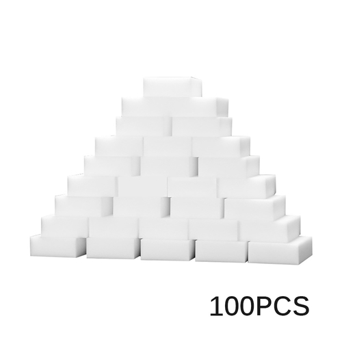 Magic Sponge 100 Pcs Cleaning Melamine Foam