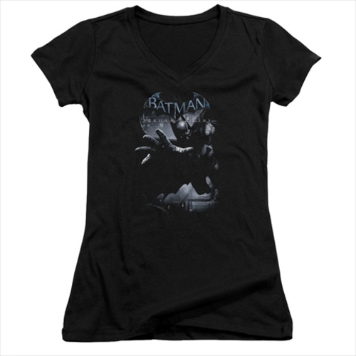 Batman Arkham Origins-Out Of The Shadows - Junior Tee, Black - Sma