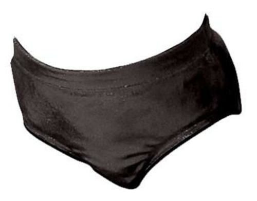 Pizzazz 1100M -BLK -YS 1100M Youth Cheer Brief, Metallic Black - S