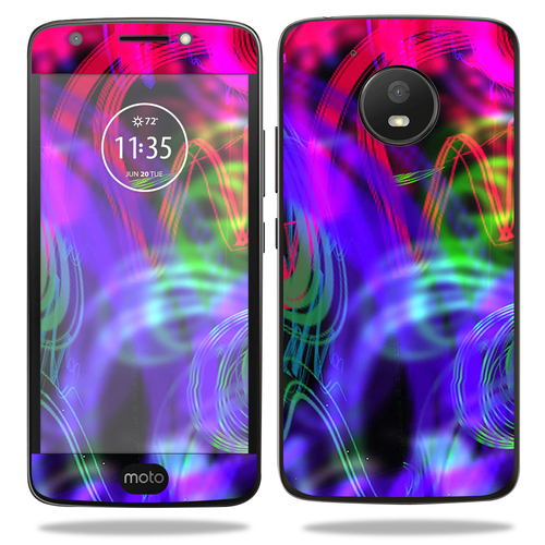 MightySkins MOMOE4-Neon Splatter Skin for Motorola Moto E4, Neon S