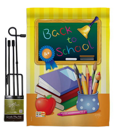 Breeze Decor BD-SE-GS-115074-IP-BO-D-IM11-BD 13 x 18.5 in. Back to Sch