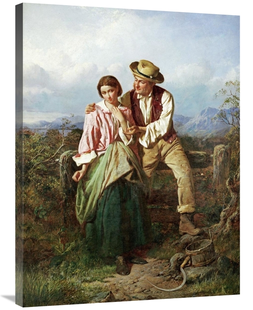 Global Gallery GCS-266869-36-142 36 in. Rustic Courtship Art Print - W